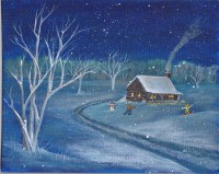 Print Title: Home in the Snow